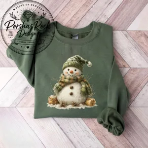 Snowman Sweatshirt, Christmas Sweater Gift
