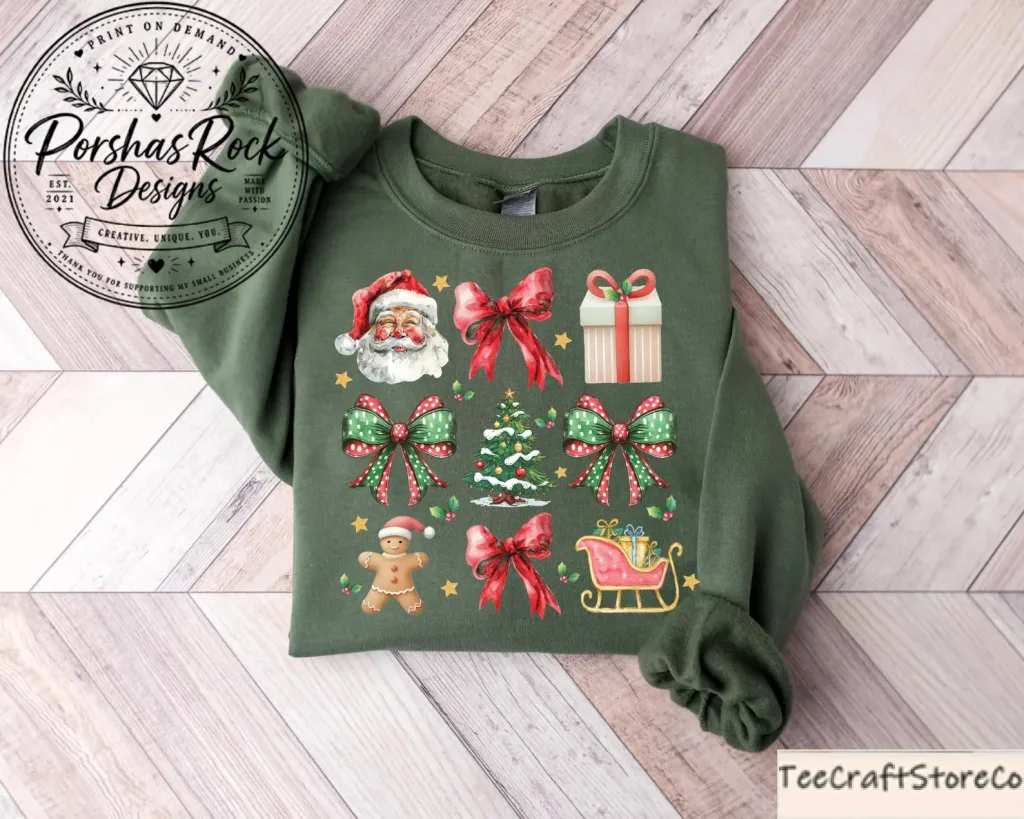 anh21 Retro Santa Christmas Sweatshirt