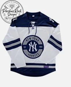 NY YANKEES HOCKEY JERSEY NIGHT SGA