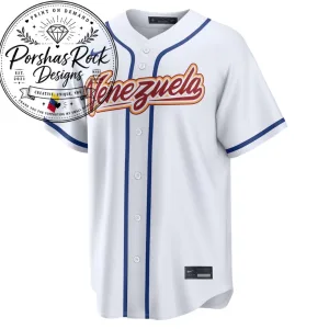 Men's Venezuela Baseball Jersey Nike White 2026