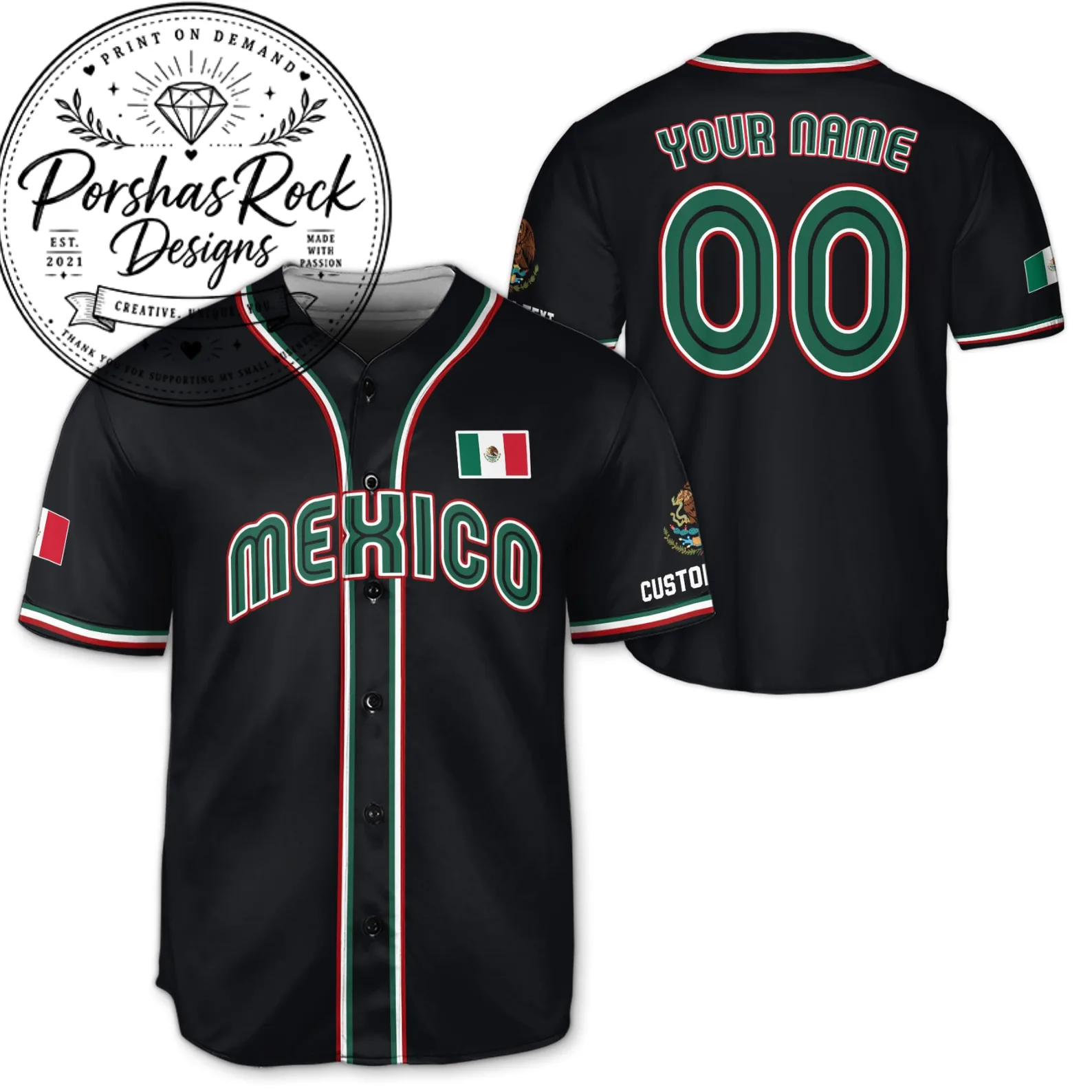 anh 13 jersey dc Mexico Baseball Jersey – image 2 of 2