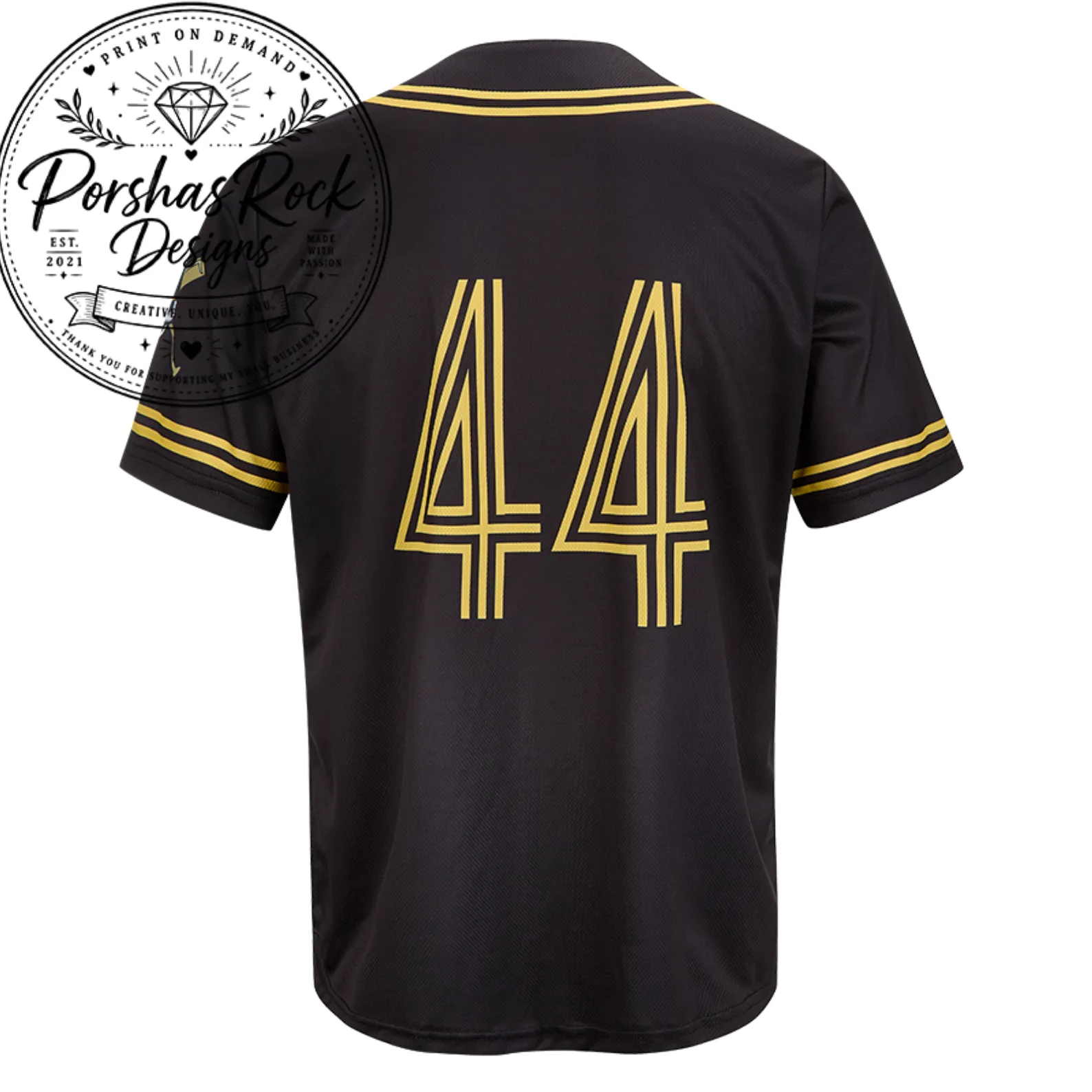 anh 15 jersey dc Custom Baseball Jersey Black – image 2 of 2